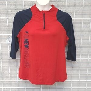Official NFL New England Patriots Three Quarter Sleeve rash guard Size 2XL